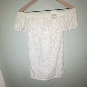 White Off The Shoulder Dress - Perfect for Brides!